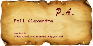 Poli Alexandra névjegykártya